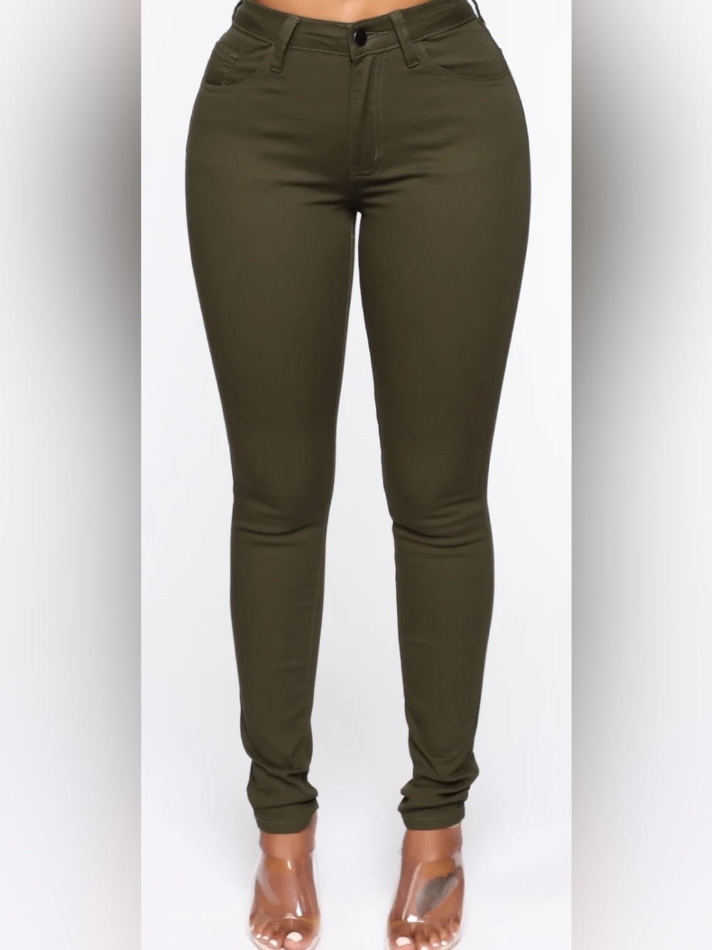 NWT fashion nova Olive High-Waist Skinny Pants size 3